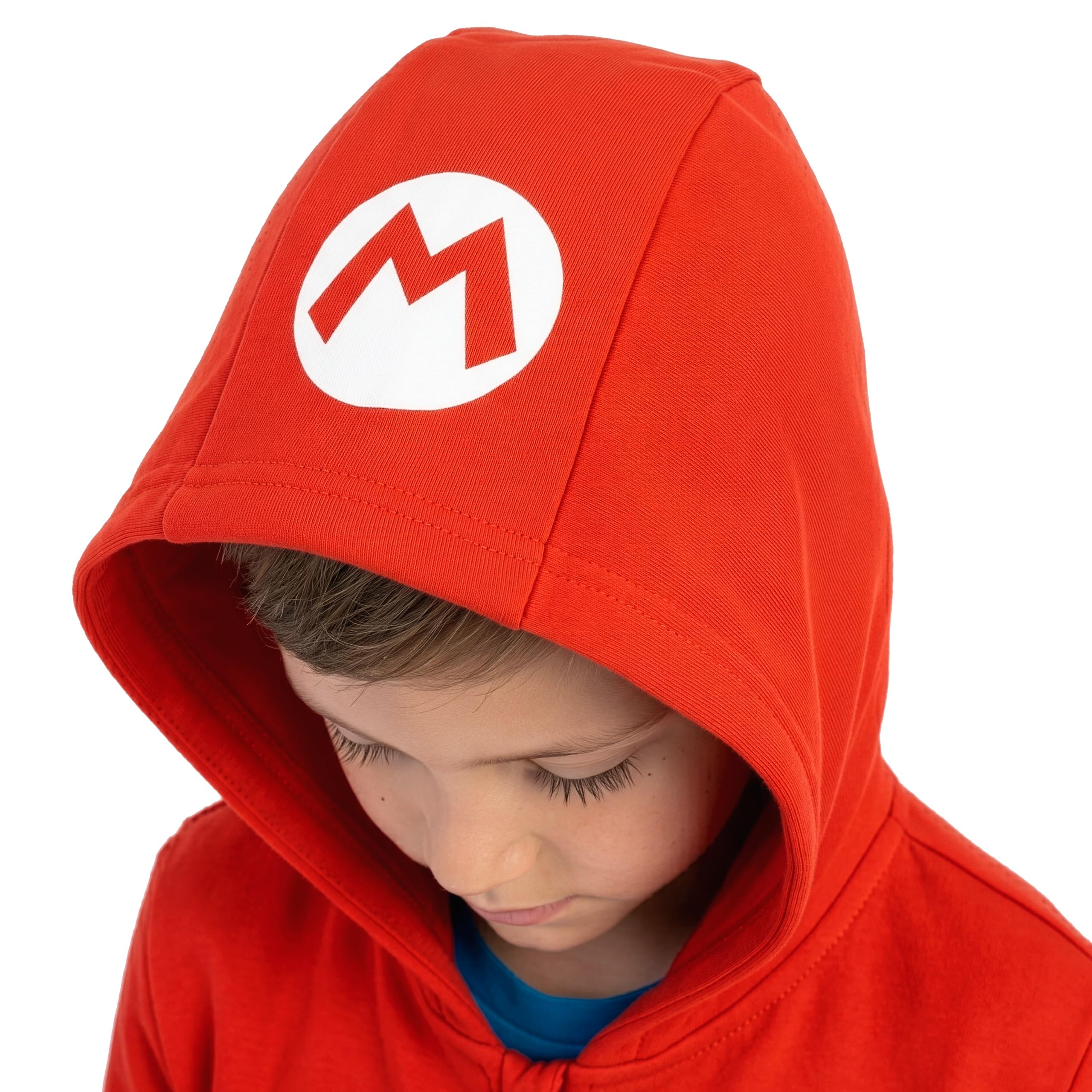 Bluza Z Kapturem Super Mario Dla Chłopców, Czerwona Bluza Mario Dla Dzieci, Dziecięca Rozpinana Z Zamkiem