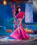 ​2023 Día De Muertos Barbie Doll Wearing Ruffled Pink Gown and Holding Tiny Ofrenda, Barbie Signature, HJX14 - 3