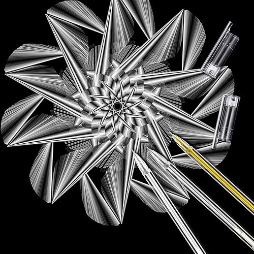 Miniatura 6 de 18 bolígrafos de tinta de gel, suministros de diseño artístico de dibujo, bolígrafos de 0.020 in para dibujo de papel negro, bocetos, ilustraciones,