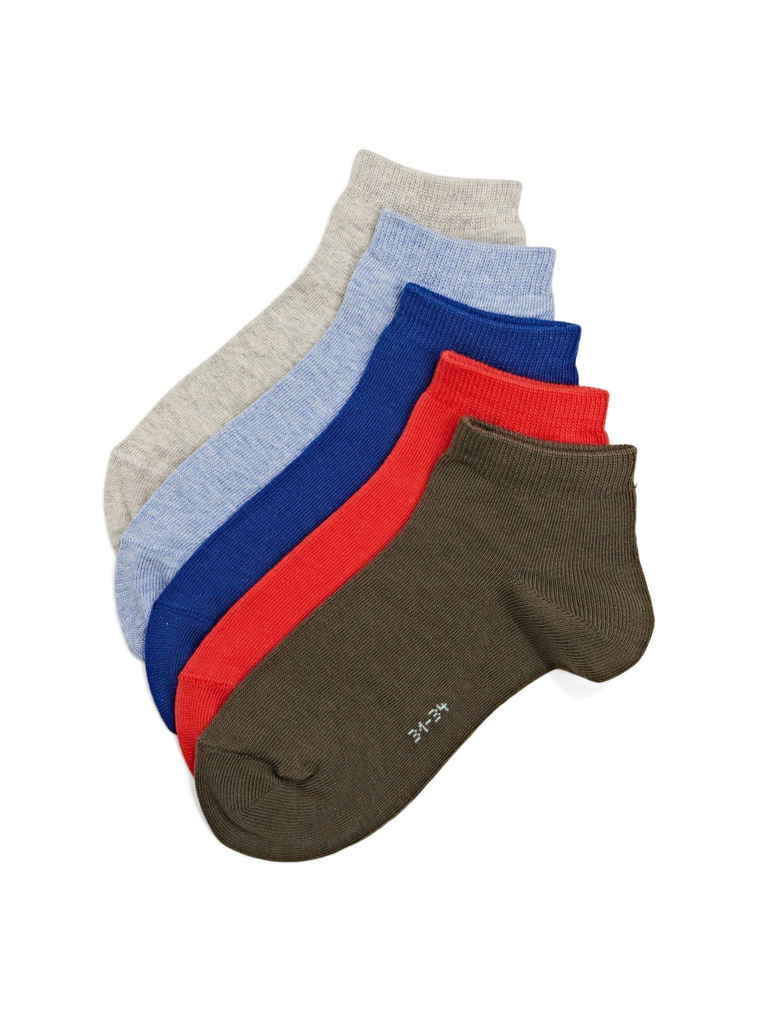 Esprit Unisex niños Solid-Mix 5-Pack calcetines cortos Transpirable Orgánico Algodón Corto Hasta el Tobillo Resistente Extra Suave Sobre la Piel Mezcla Liso Estampado 5 pares