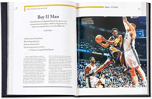 Miniatura 5 de Graphic Image Kobe Bryant: A Tribute to A Basketball Legend - Fotografías y cobertura escrita, encuadernado a mano en tapa dura de cuero negro -