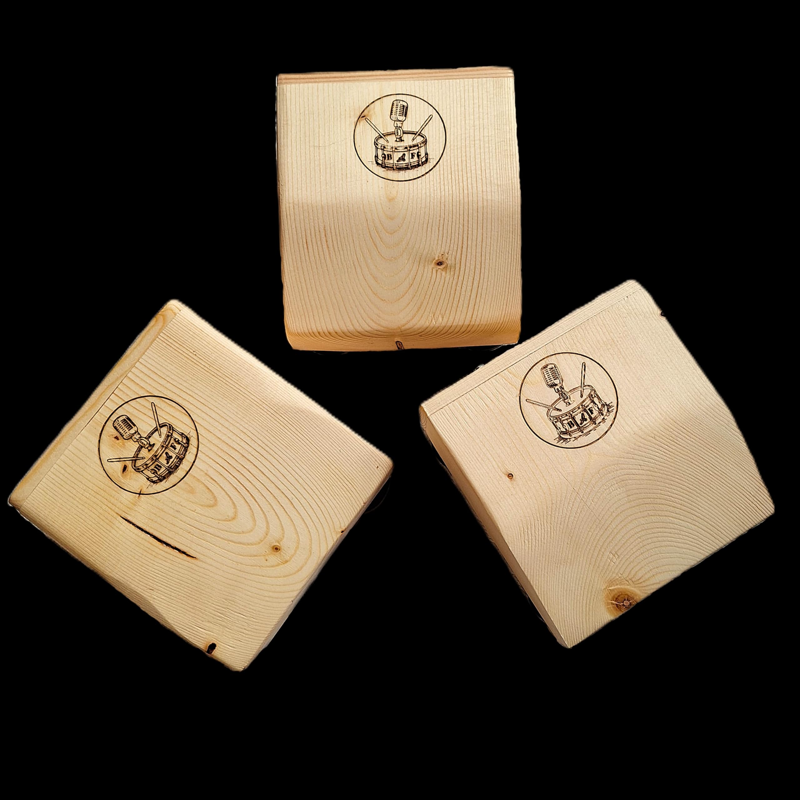 Stompbox compact à bouton-pression, tambour, cajon, Rhyth-Mic M4a2. Bois de pin
