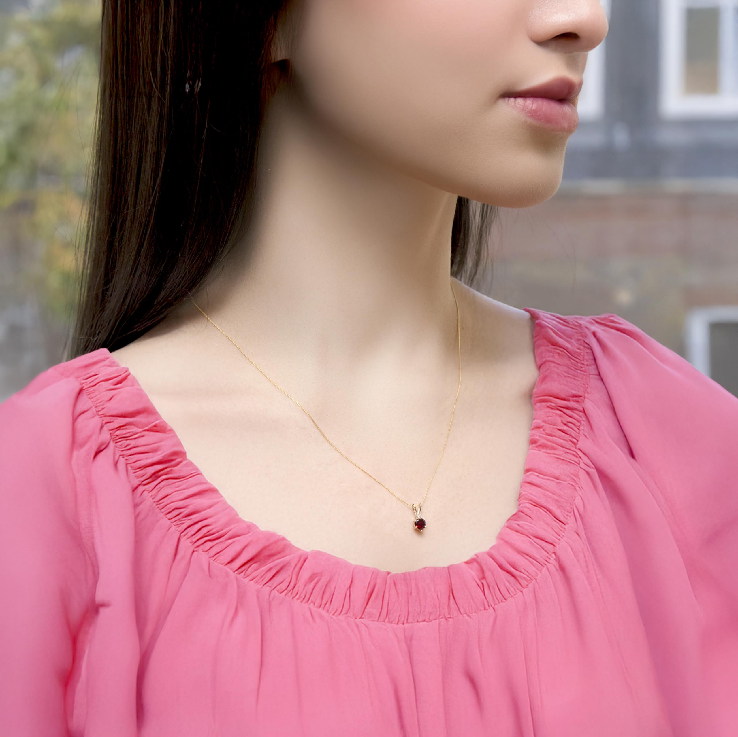 Collar de mujer con oro amarillo de 9 K (375/1000), 46 cm