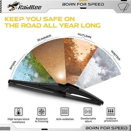 Miniatura 4 de Repuesto de limpiaparabrisas trasero de 10 pulgadas para Jeep Renegade 2015, 2016, 2017, 2018, 2019, 2020, 2021, 2022, 2023, calidad original del