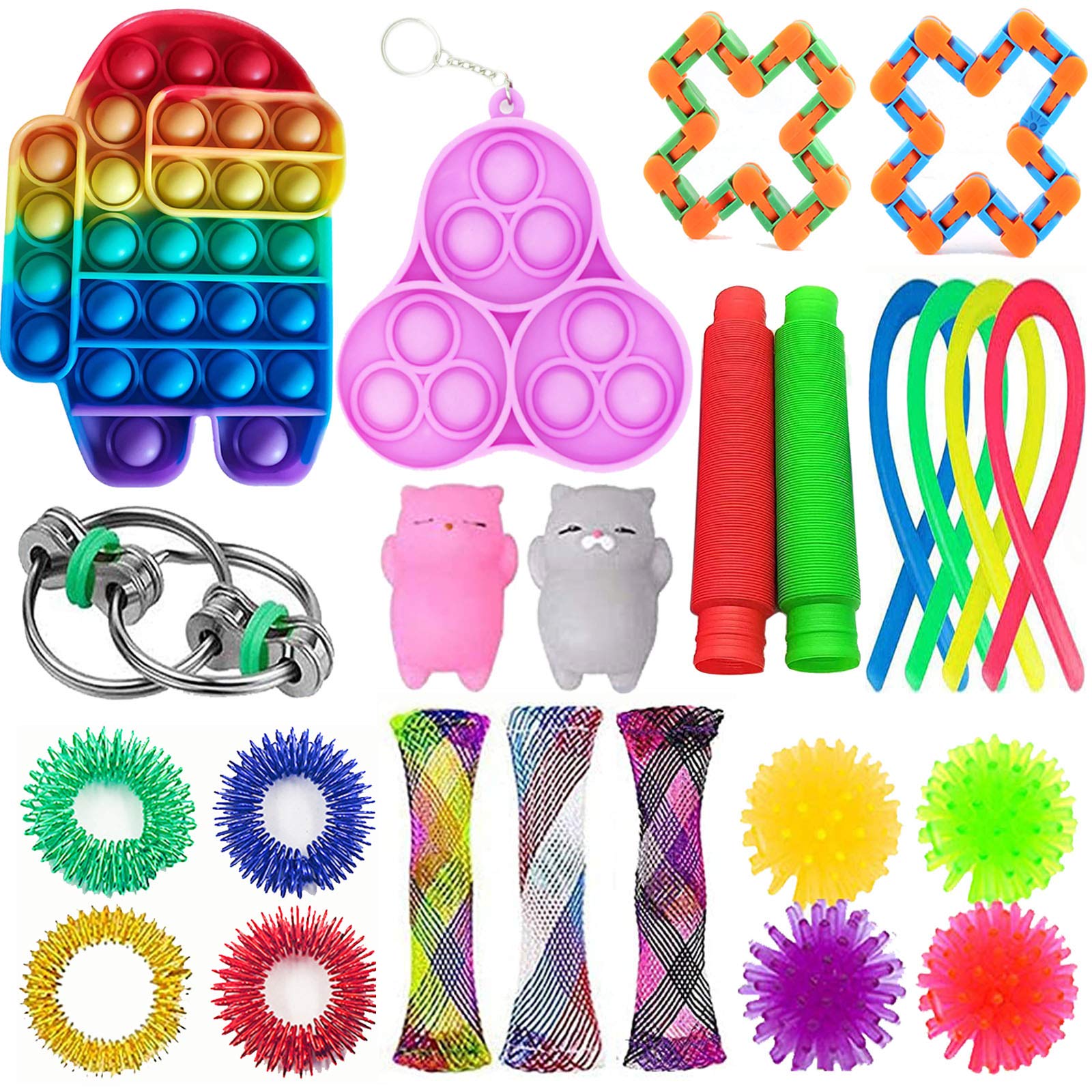 Buy GNZREAI Sensory Fidget Toys Set, 24 Pcs Simple Sensory Fidget Toys