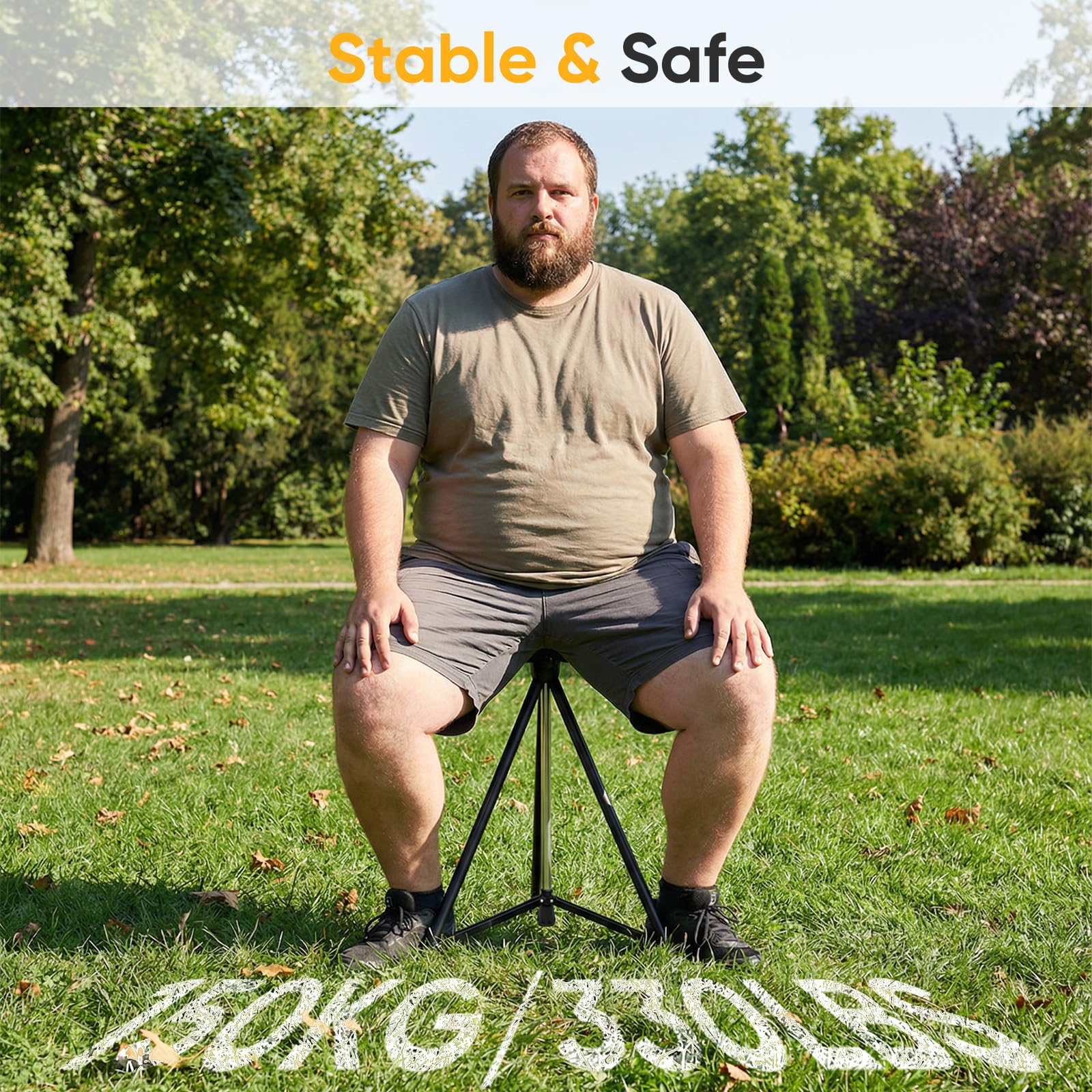 Bastone da passeggio con sedile pieghevole leggero