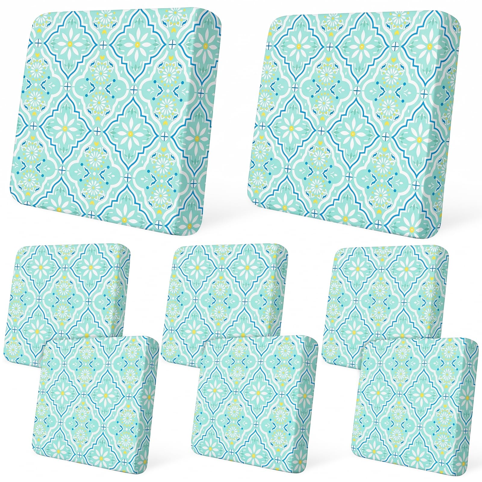 8Pcs Patio Cushion Covers Stretch Outdoor Furniture Protector Slipcovers