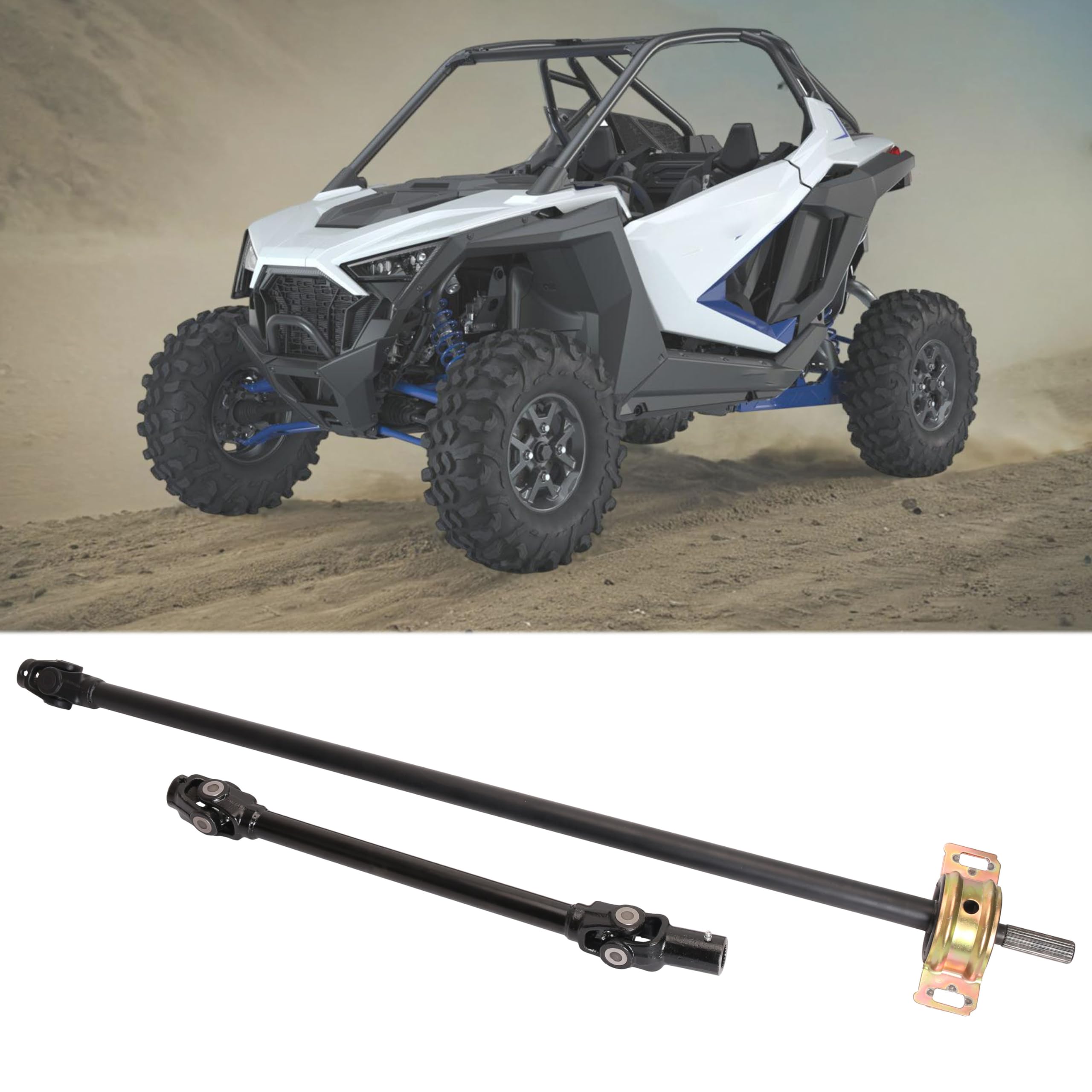 Prop Shaft Front Stealth Drive Dynamically Balanced, Front Drive Shaft Compatible With Polaris RZR XP 1000 2014-2019, Drive Shaft, Propshaft, Replaces OE# 1333350 1333424
