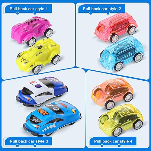 Miniatura 3 de 100 piezas de juguetes de autos a granel para fiestas de automóviles, mini autos, divertidos autos, paquete de autos pequeños de plástico para