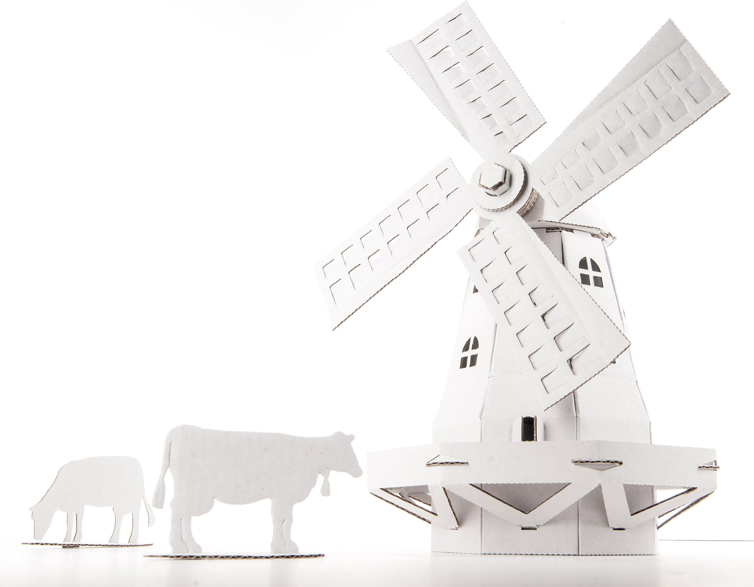 Windmill - White Fold up cardboard