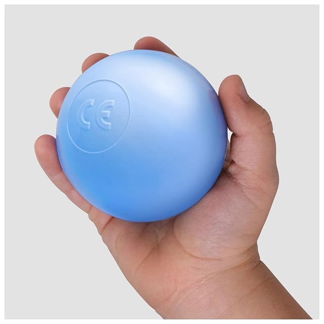 Foto 7 de 8 de MISIOO 450 bolas para piscina de bolas de 6 cm - azul - perla - plata - Bolas suaves y no tóxicas