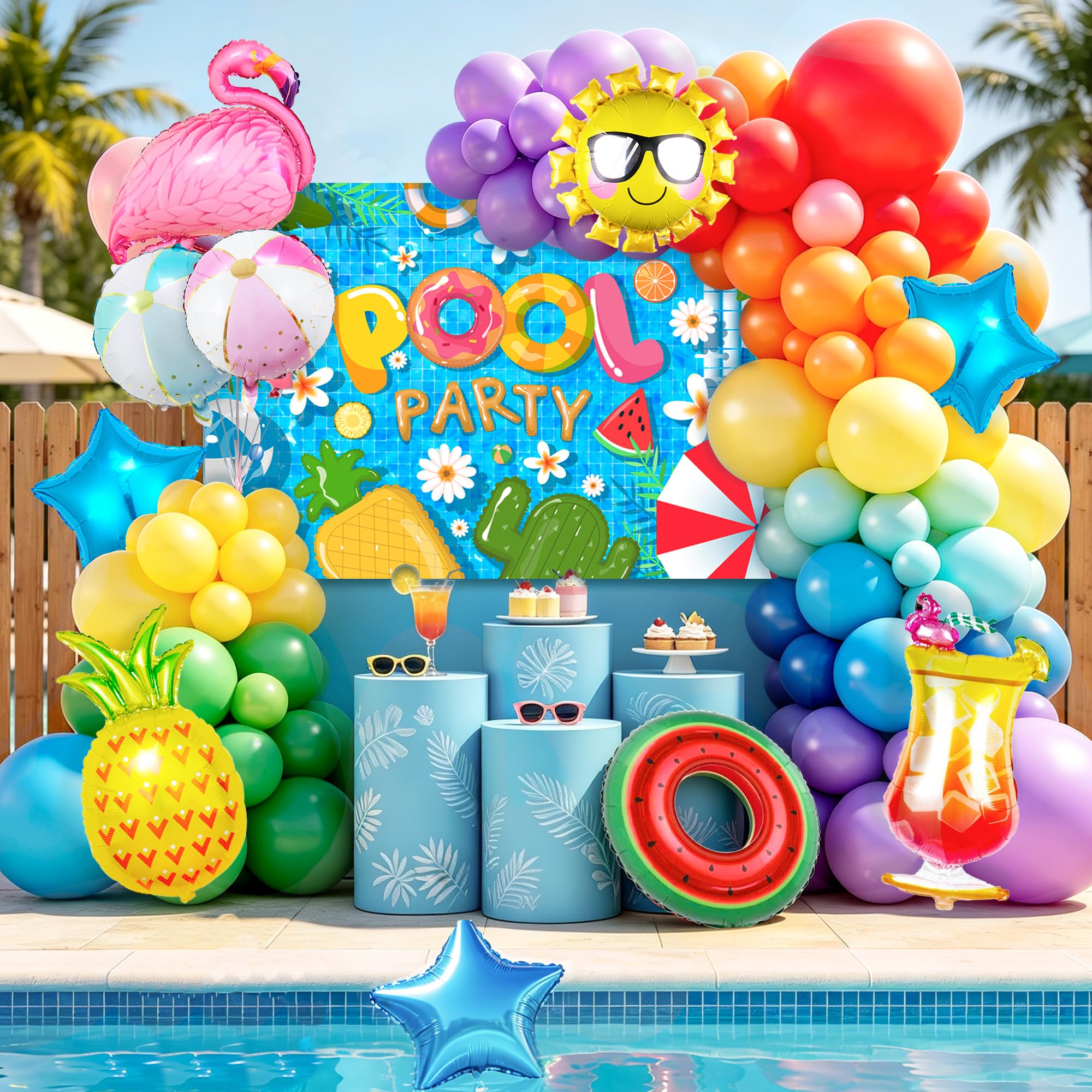 Photo 1 of Generic Pool Party Decorations Set