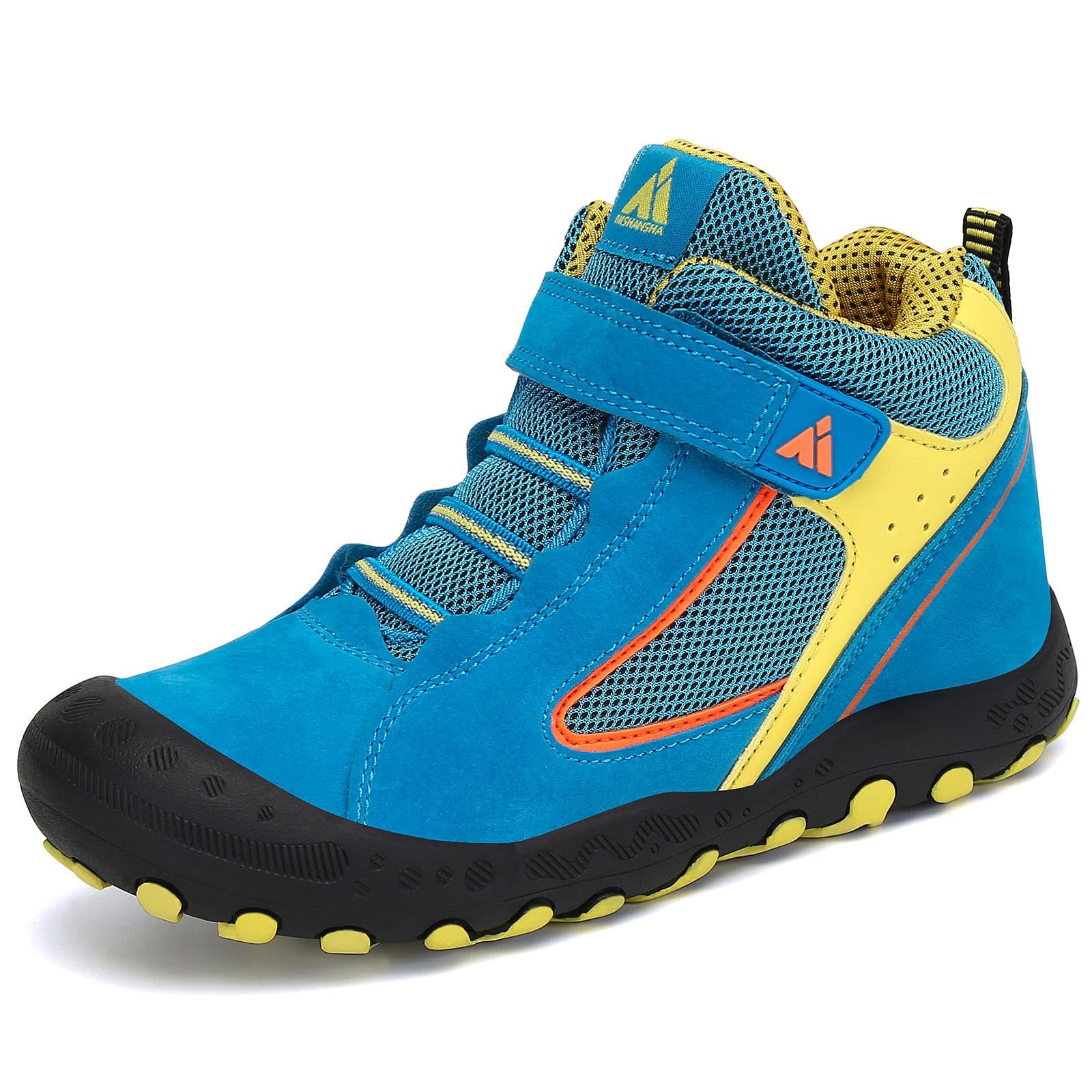 Mishansha Kids Hiking Boots Toddler Girls Boys Hiking Shoes Water-Resistant Anti-Collision Non-Slip Athletic Outdoor Trekking Boots — view 59