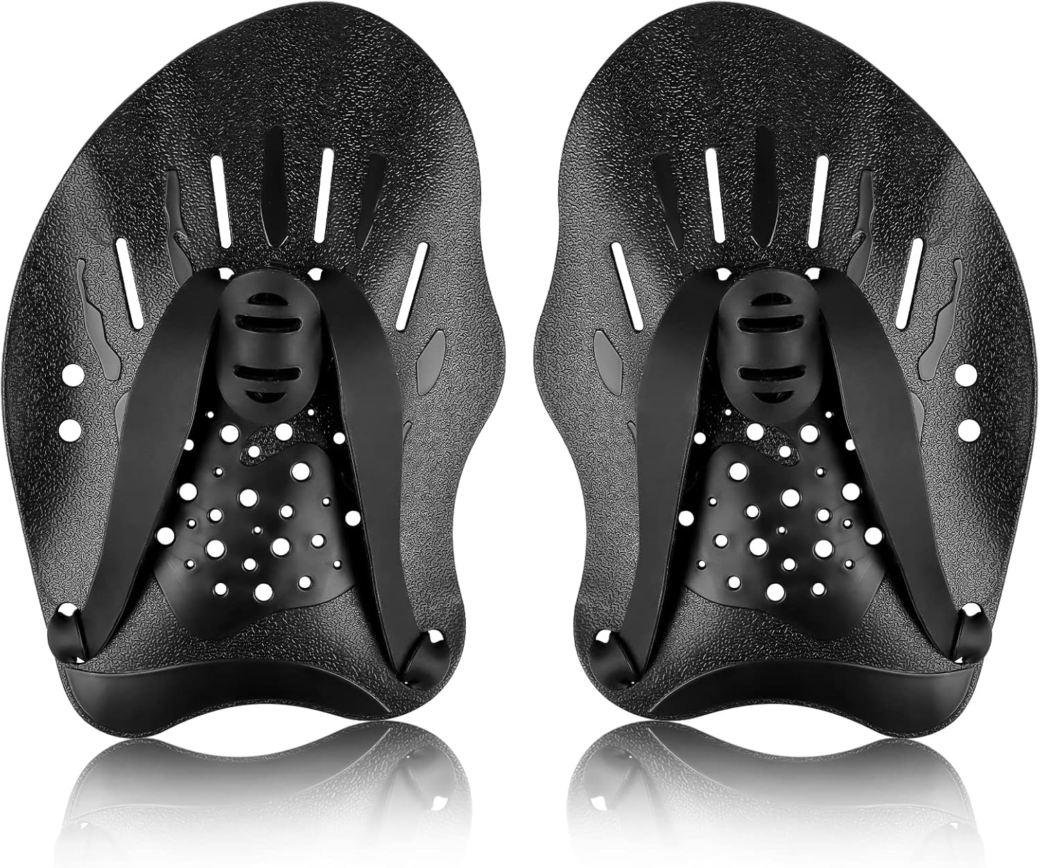 Pagaie Da Nuoto Per Allenamento | Con Cinghie Regolabili | Per Adulti E Bambini | Migliora Tecnica E Forza - Foto 3