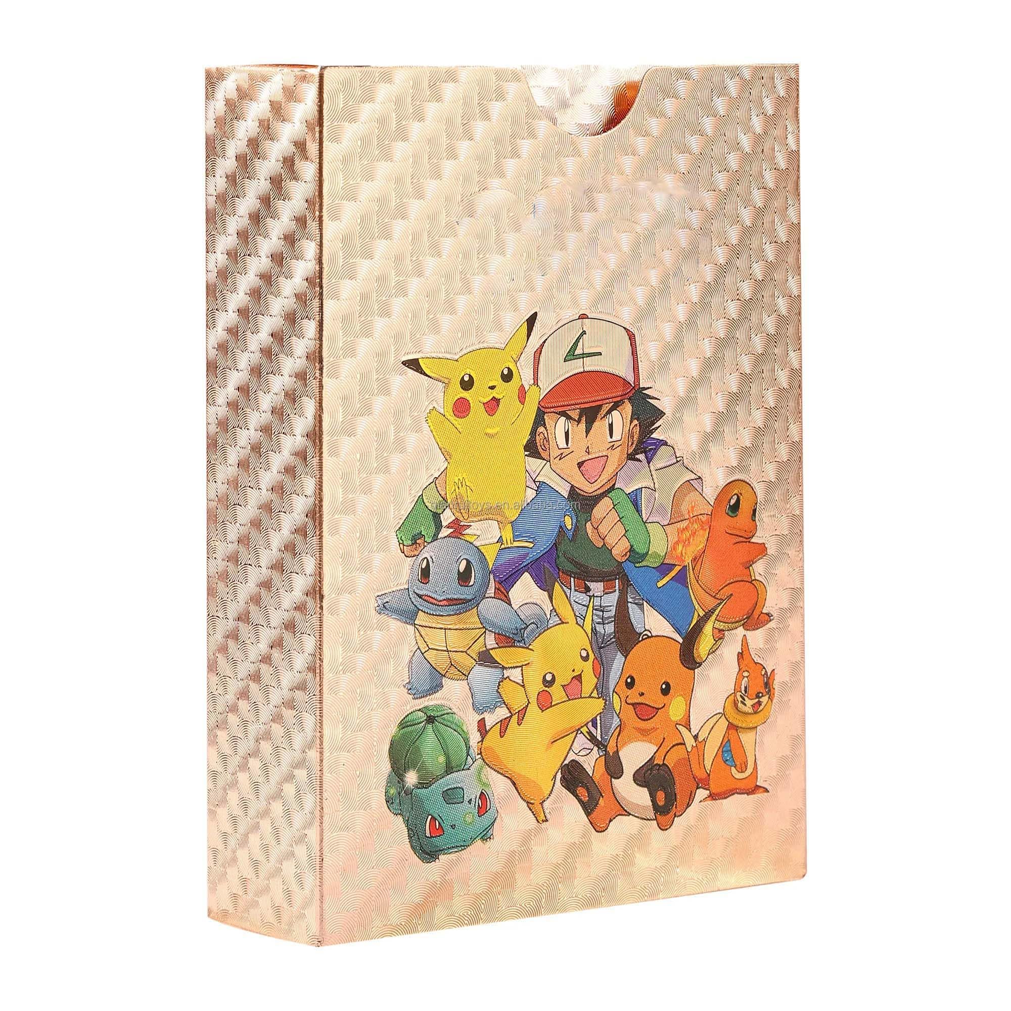 KEVIL Toys 55 PCS Rose Gold Foil Card Assorted Cards TCG Deck Box