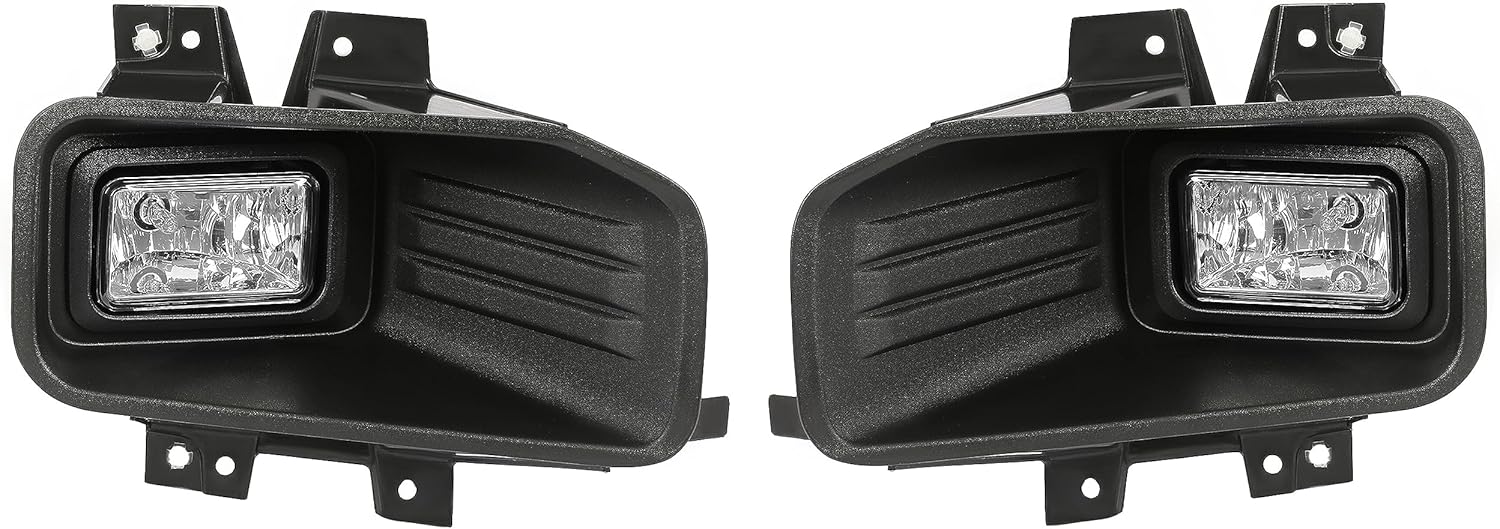 KUAFU Pair Fog Light Compatible with 2018-2020 Ford F-150 F150 Halogen Lamp Replacement for JL3Z-15201-A JL3Z-15200-A Driver & Passenger Side (Clear Lens)