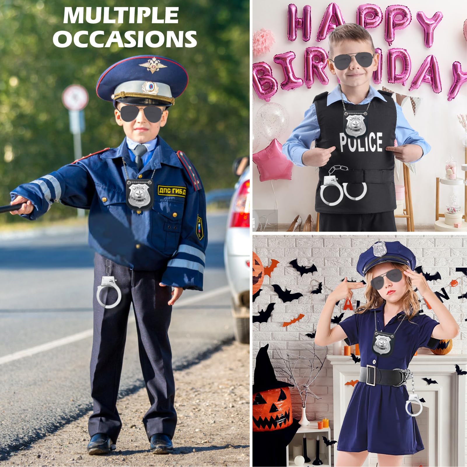 Spooktacular Creations Police Pretend Play Toy Set For School Classroom-229657