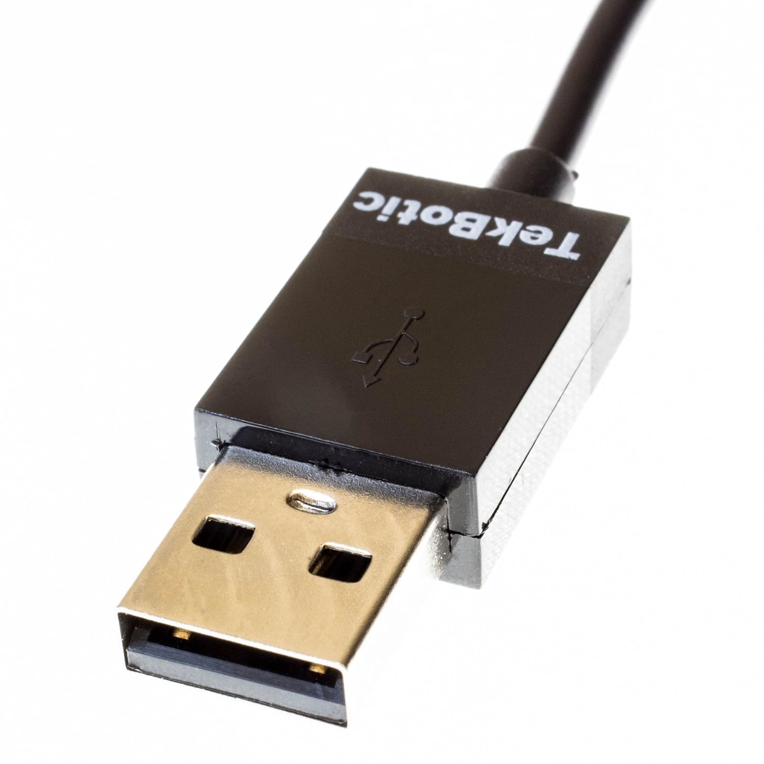 tekbotic ChargePlay Micro USB cable 9ft black for Xbox One controller USB, PS4 controller charger cable, and Android data transfer + charging cord