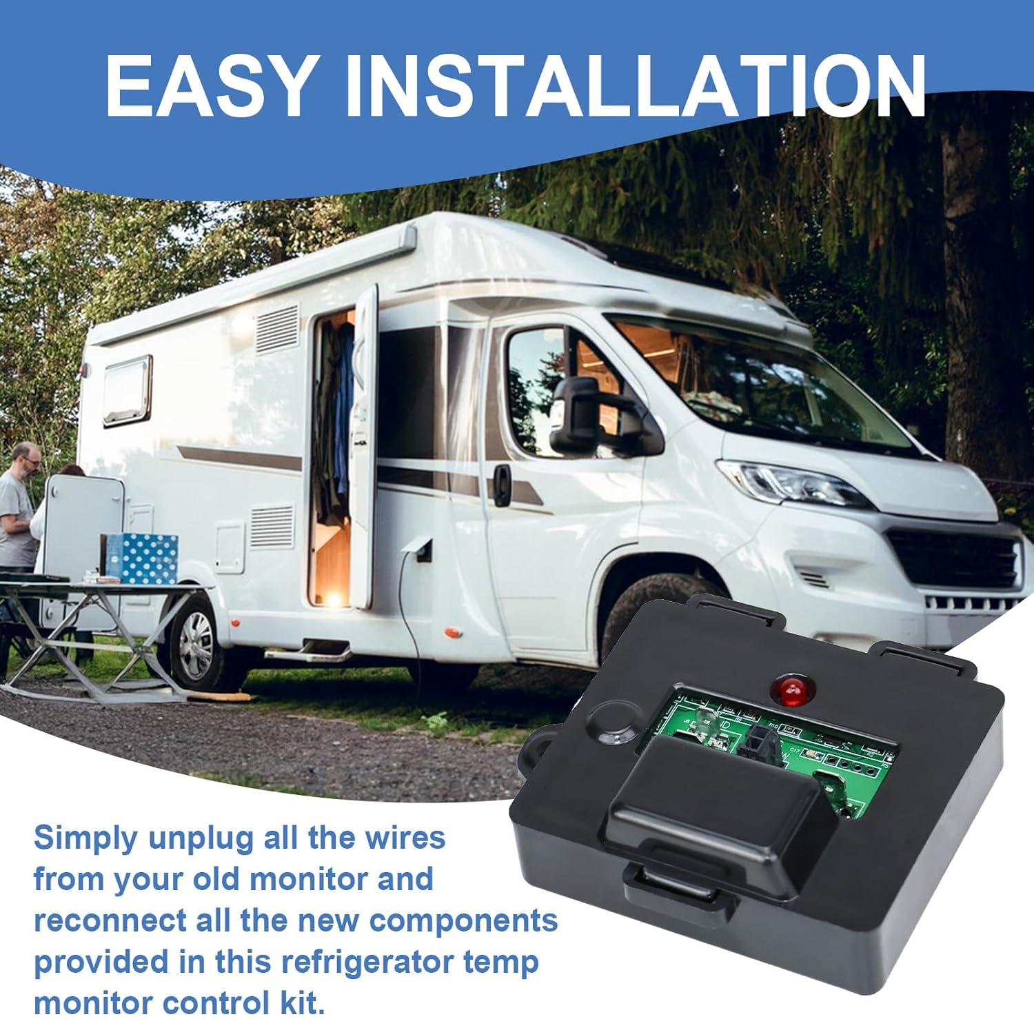 637360 Temp Monitor Control Kit Replacement 634677 634678 Compatible with Norcold RV Refrigerator 2118,1200,1201, 1210,1211 Series Temperature Sensor