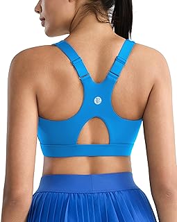 RUNNING GIRL High Impact Sports Bras for Women High Support Molded Cups, Adjustable Straps Sports Bra with Sewn in Pads