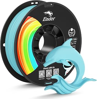 Creality Matte PLA+ Filament 1.75mm,1kg(2.2lb) No-Shine Finish 3D Printer PLA Filament,Low Warping,Minimal Layer Lines,Vivid Color,Dimensional Accuracy +/- 0.02mm,Easy to Print,Matte Ice Blue