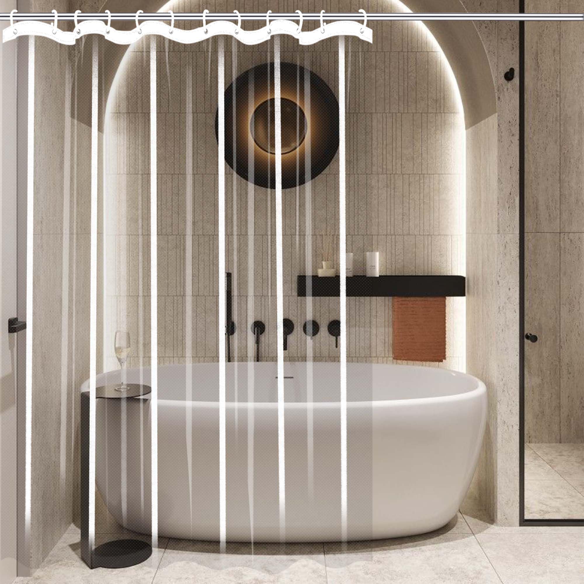 Rideau de douche pour baignoire idéal pour illuminer la salle de bain