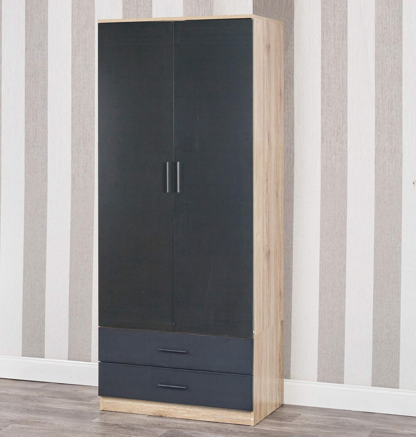 Luxstein Kommode Mit 3 Schubladen & 2 Türen - Moderner Beistellschrank, 120x40x96 Cm, Weiß