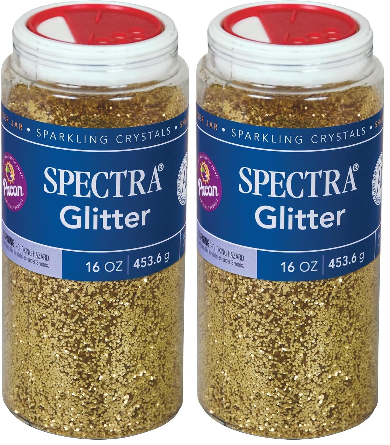 Spectra Glitter Sparkling Crystals 16 oz. White