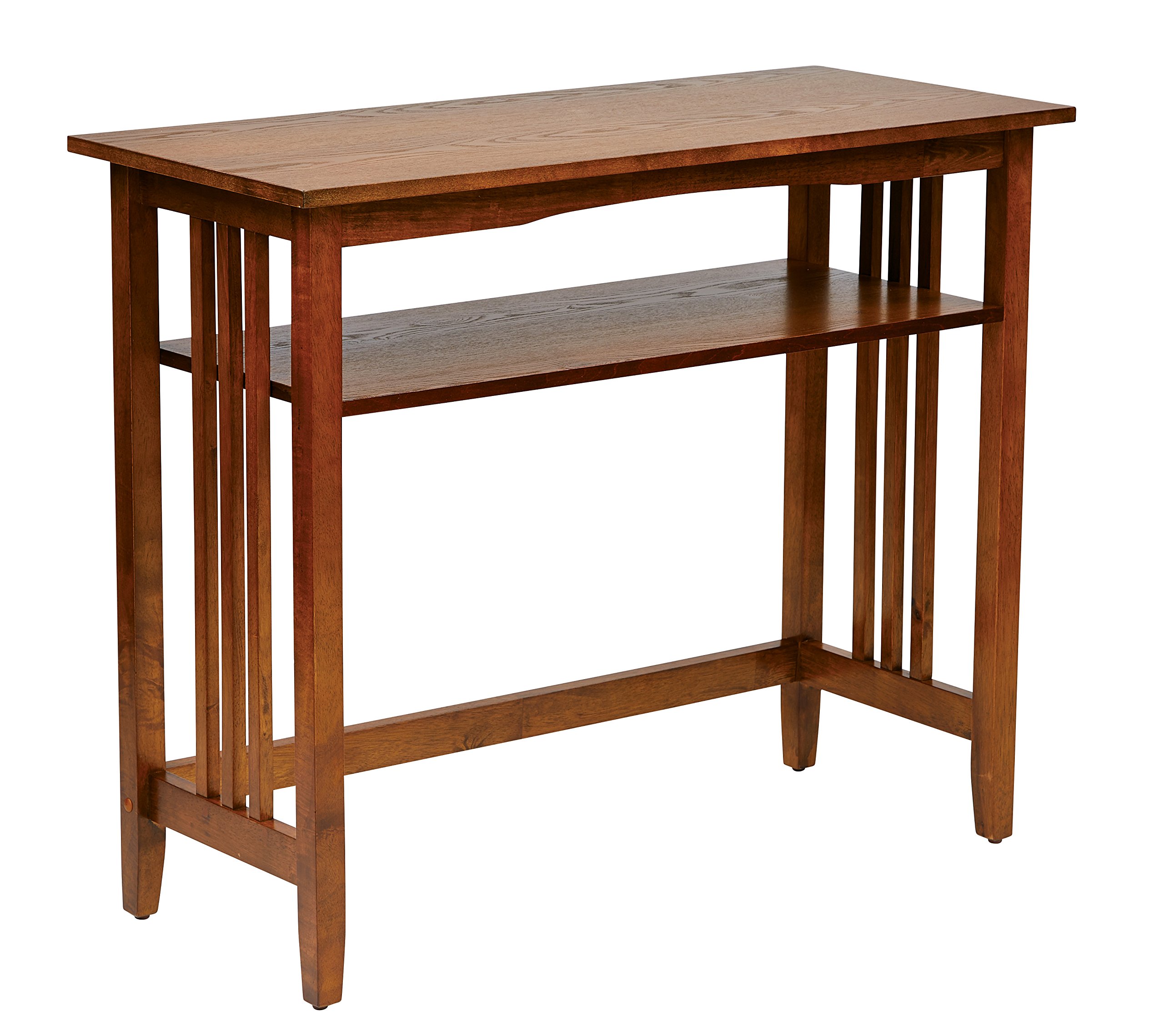 Office Star Products OSP Home Furnishings Sierra Solid Wood Foyer Table, Ash Finish