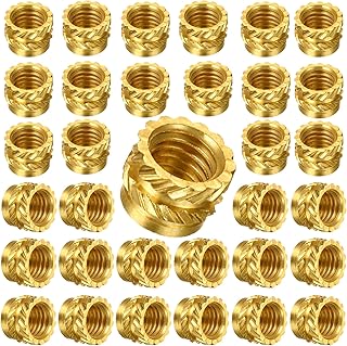 M3 Threaded Insert,100pcs 3D Printing Brass Nuts for 3D Prints and More Projects, M3x4x5mm Threaded Inserts for Metal,Brass Threaded Inserts (M3)