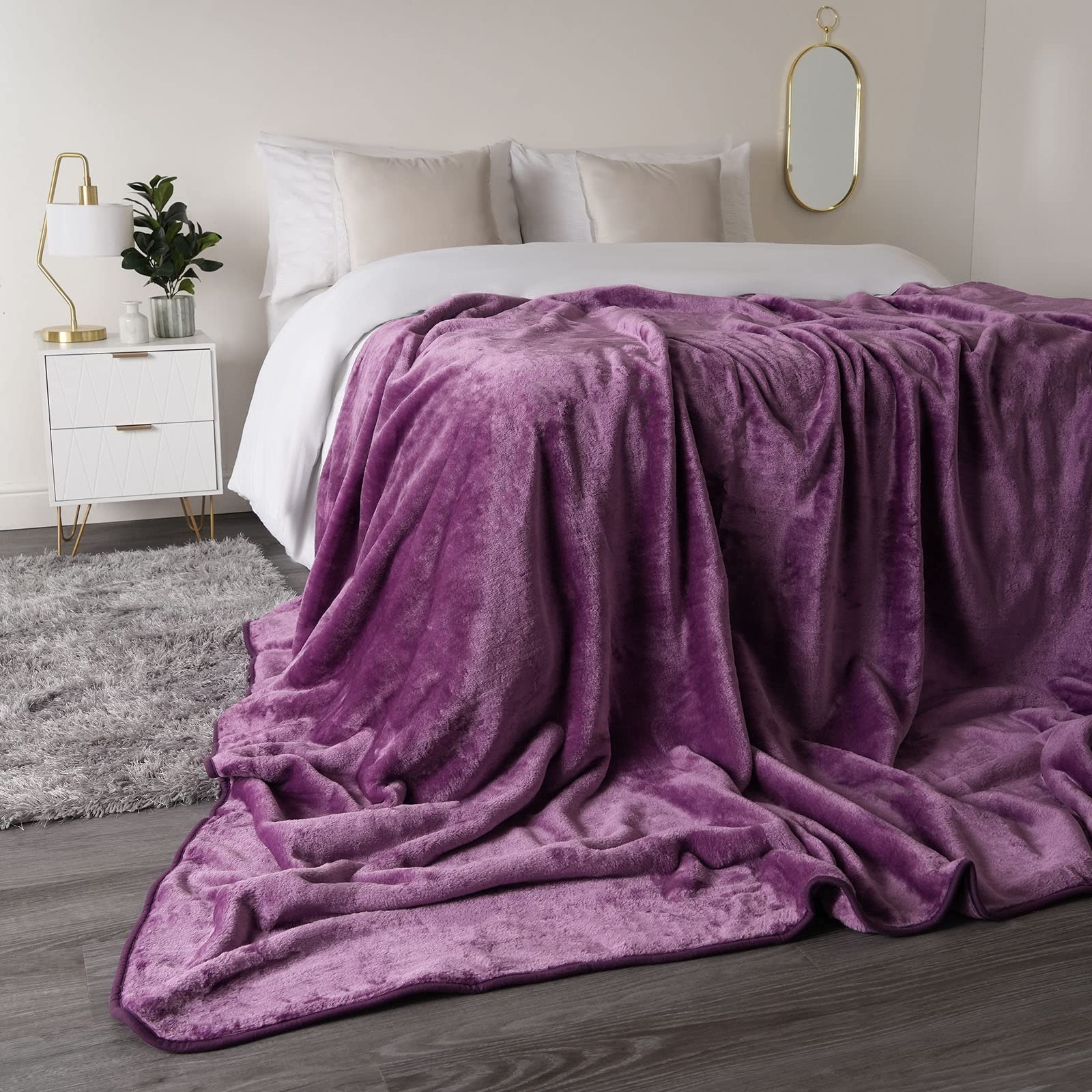 Dreamscene – Piel Sintética De Lujo Manta Polar Sofá Cama