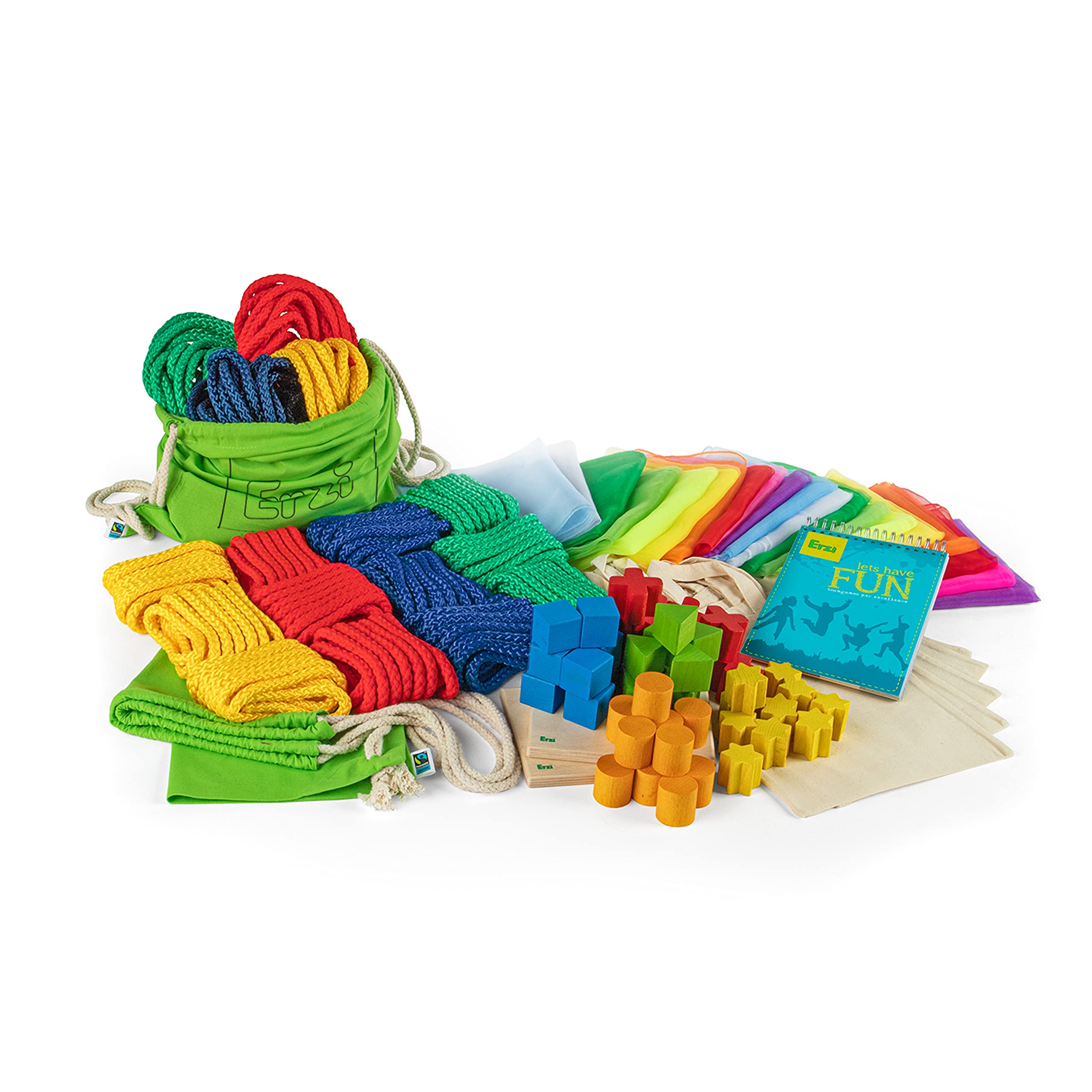 Erzi Teamspiel-Set Fun – Lernspielzeug, 93 Teile (44324)