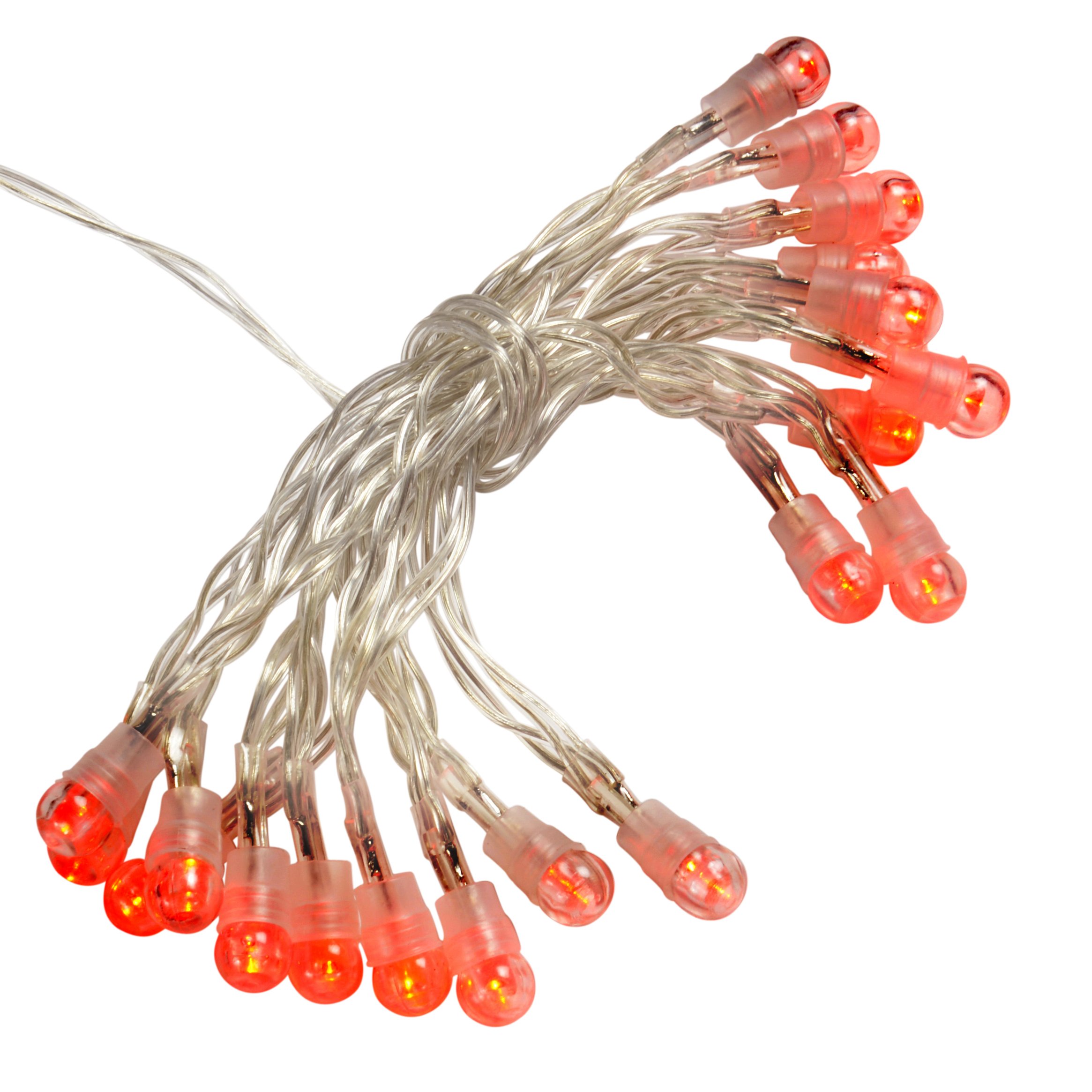 WeRChristmas Battery Operated LED Lights String, 20-Piece - Red Berry — image 1