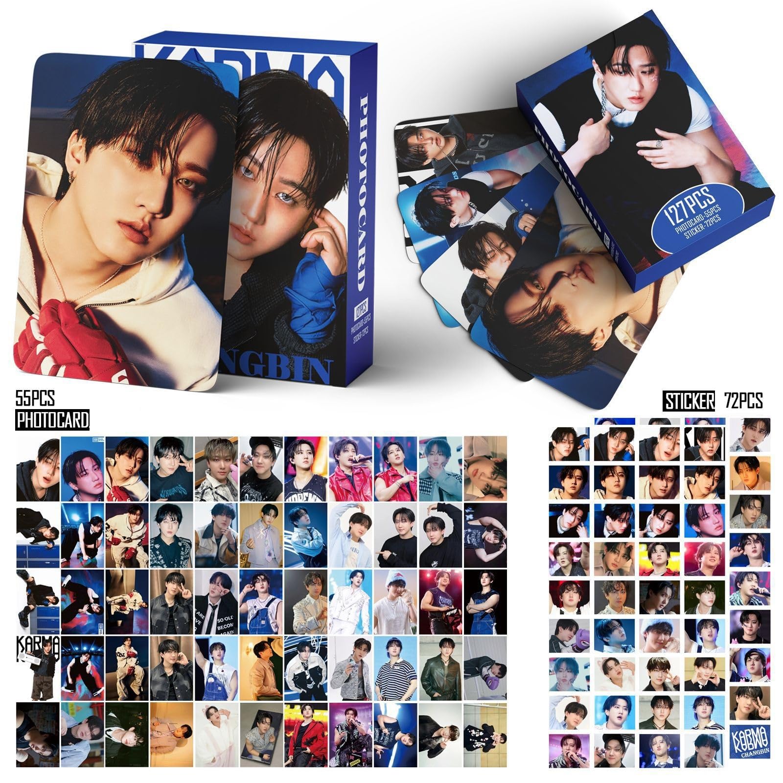 Stray-Kids Karma Album Photocards Set,127PCS Stray-Kids Karma