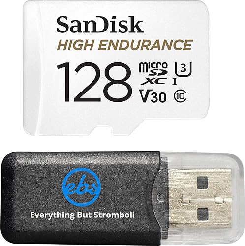Miniatura 1 de SanDisk Tarjeta de memoria MicroSDXC de alta resistencia de 128 GB para Garmin Dash Cams 57 67 W Mini 2 47 Series SDSQQNR-128G-GN6IA Clase 10 Bundle