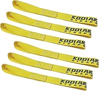 Vista 8 de Correas de Amarre de Bucle Suave - 1.5 x 18 pulgadas - Capacidad de Carga de 10,000 lb - Verde Paquete de 6 - Bucles para Asegurar ATV, UTV