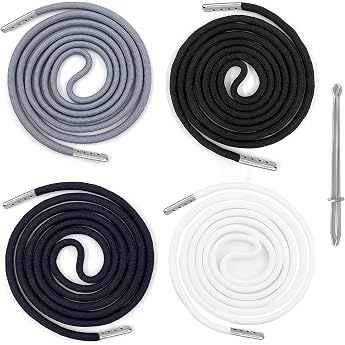 Drawstring for Jogging Bottoms Cord for Hoodie 140 cm Jogging Bottoms Trouser Bands Drawstring Band for Hoodie Drawstring for Trousers Drawstring Jogging Bottoms with Pull-Through Needle 4 + 1 Piece