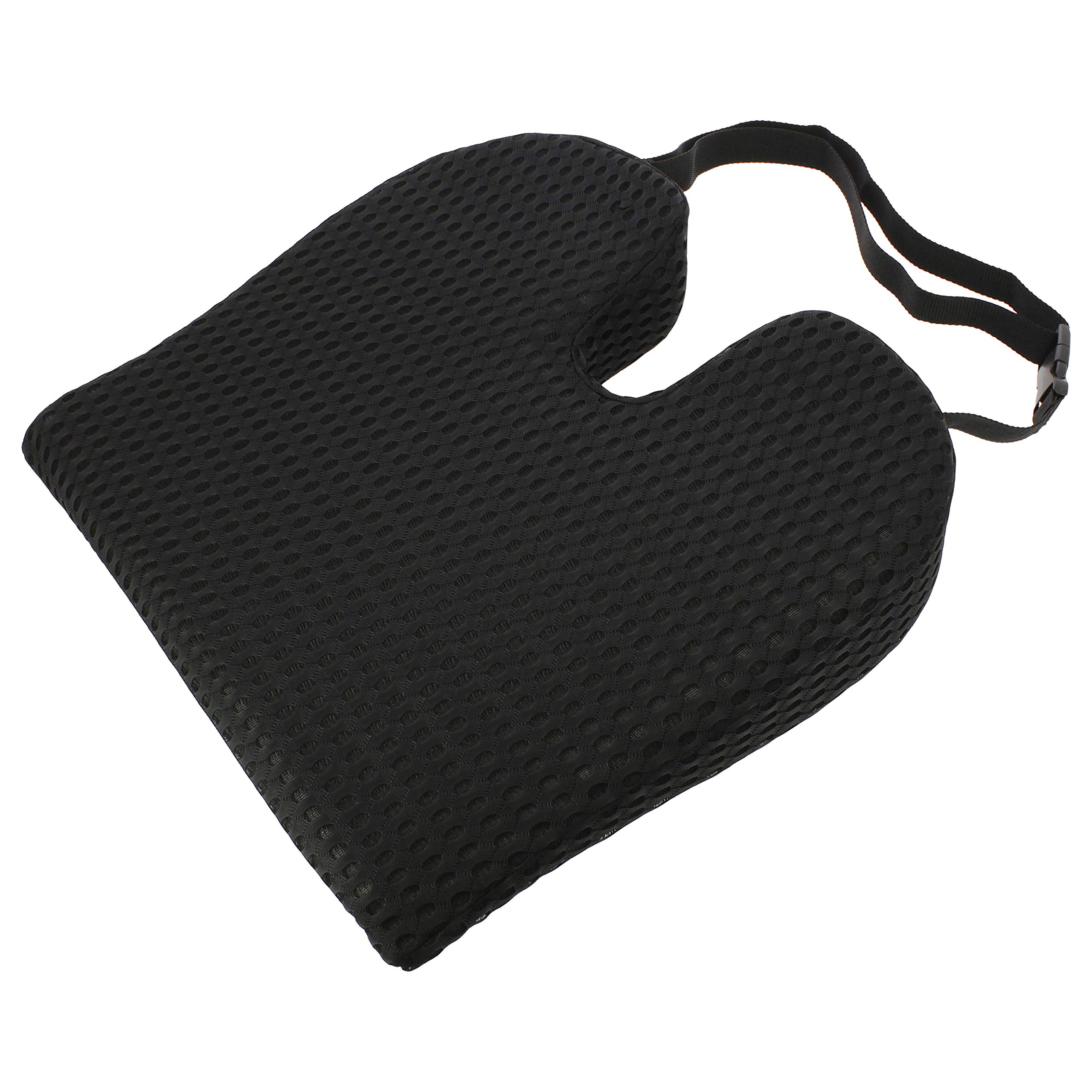S SUMEX Cojín Viscoelastico de Asiento Ortopédico de 42cm x 40 cm, con Espuma de Memoria para Alivio del Dolor de Cóccix, Ulceras para Coche y Cualquier Tipo de Asiento (RK19007)