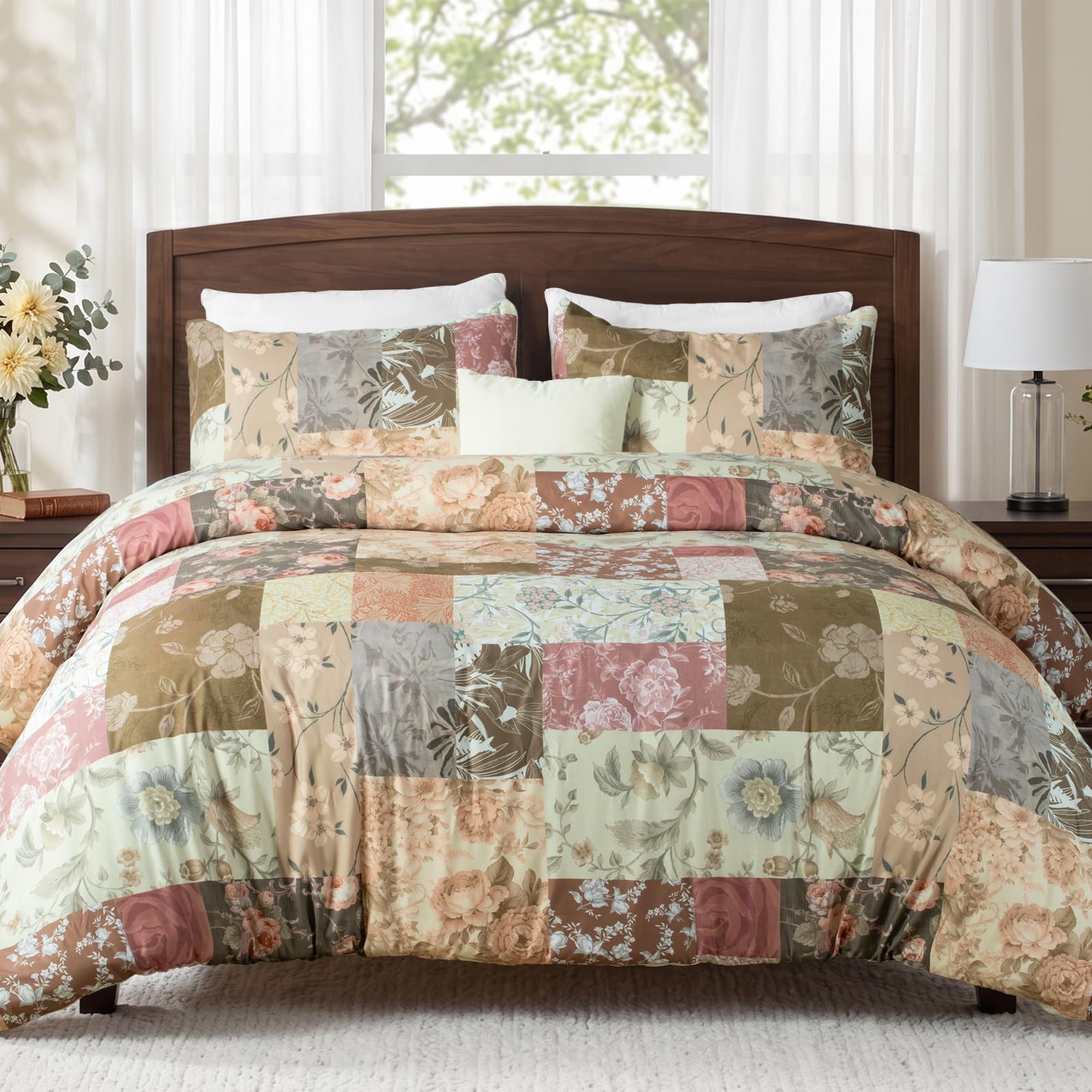 Whale Flotilla Coverless Duvet Set Super King Size 7.5 Tog 3 Pieces Floral