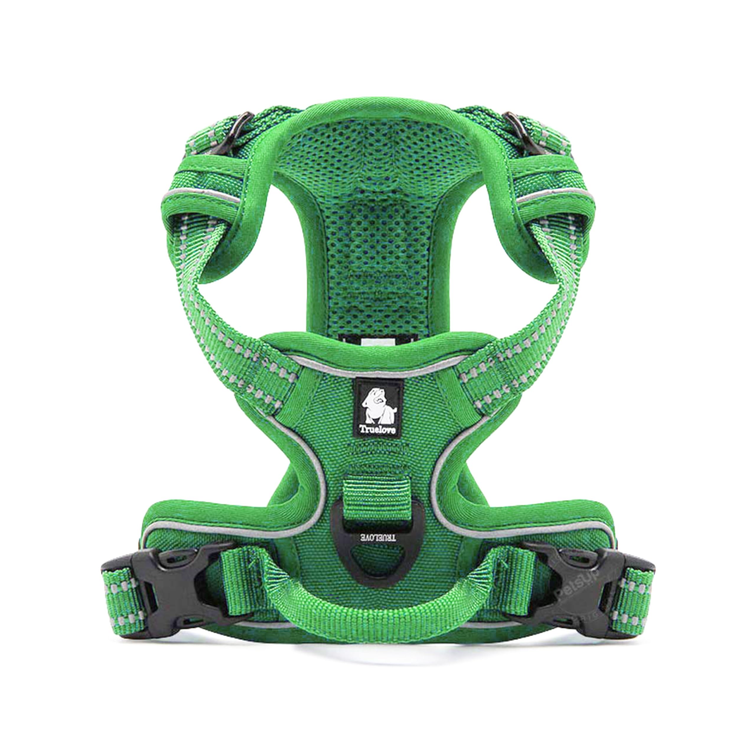 PetsUp 3M Reflective Mesh Padded Dog Vest Front Range No Pull Harness with Handle (69-81 Cm Girth) (XL, Grass Green) (B0CTQB6N54) Amazon Price History, Amazon Price Tracker