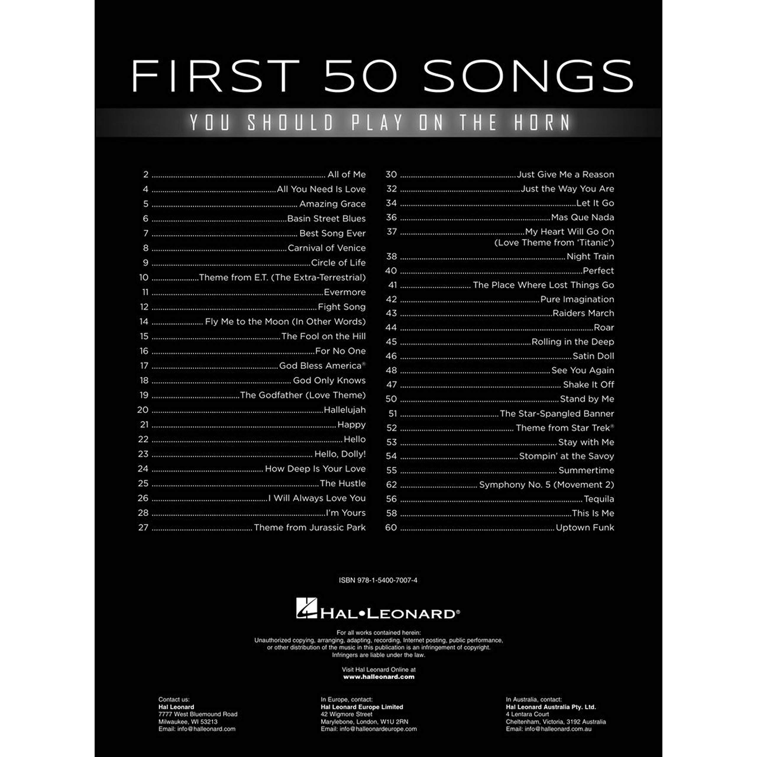 First 50 Songs You Should Play on the Horn: A Must-Have Collection of Well-Known Songs, Including Many Horn Features! - Image 3