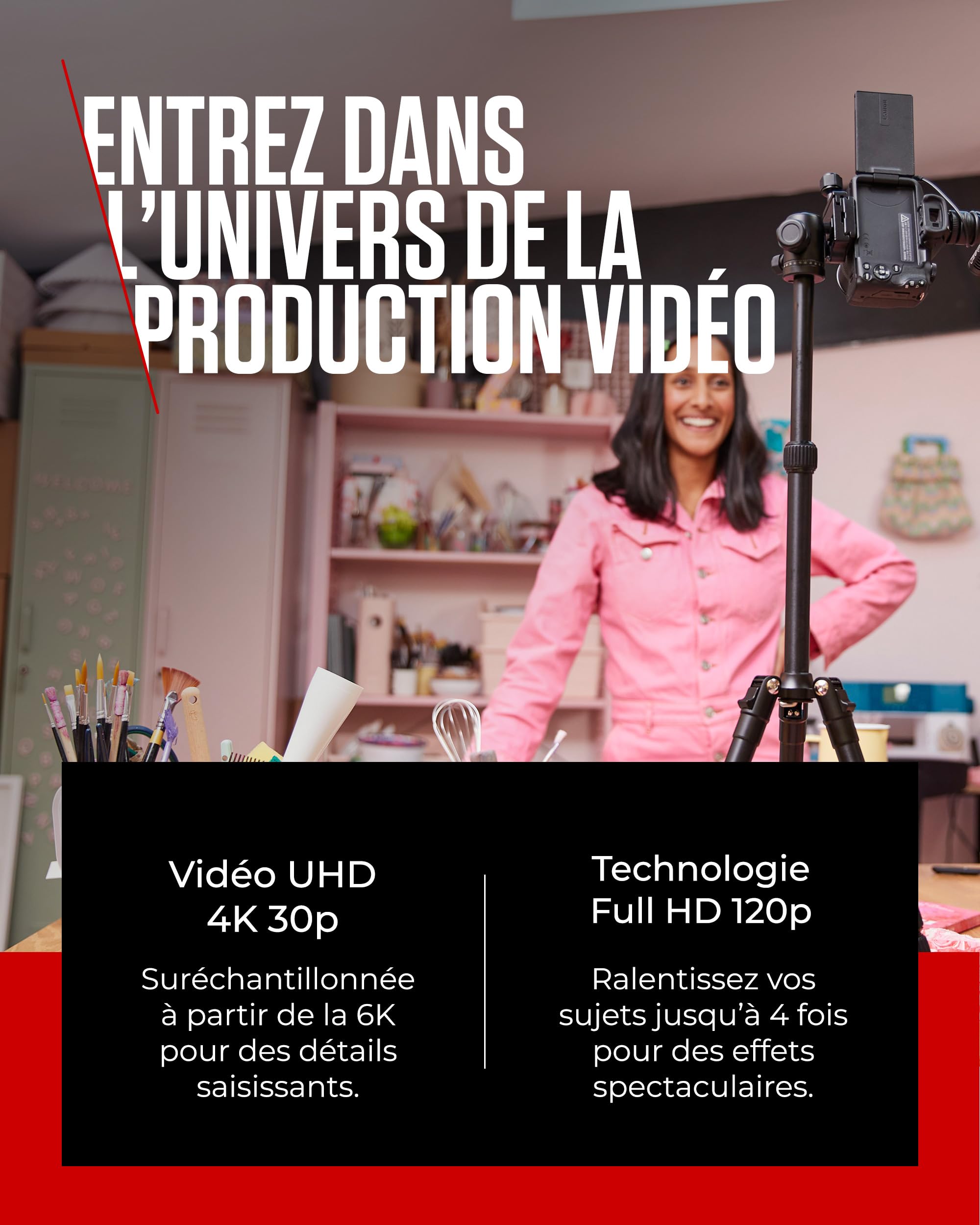 Canon EOS R50 Appareil Photo Hybride + Objectif RF-S 18-45mm + RF 75-300mm Kit Double Zoom - Appareil Photo numérique avec autofocus + détection de scène et des Visages, Animaux véhicules Vidéo 4k