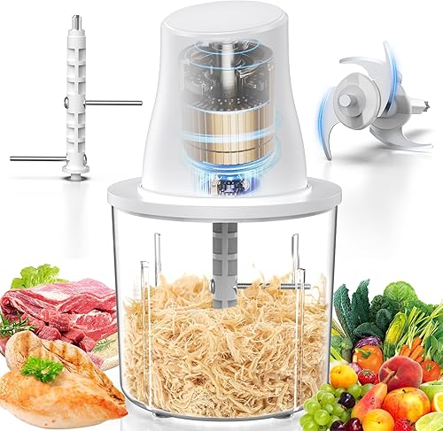 Herramienta trituradora eléctrica de pollo herramienta trituradora de carne multifuncional de 250 W con gran capacidad - Picadora de carne para