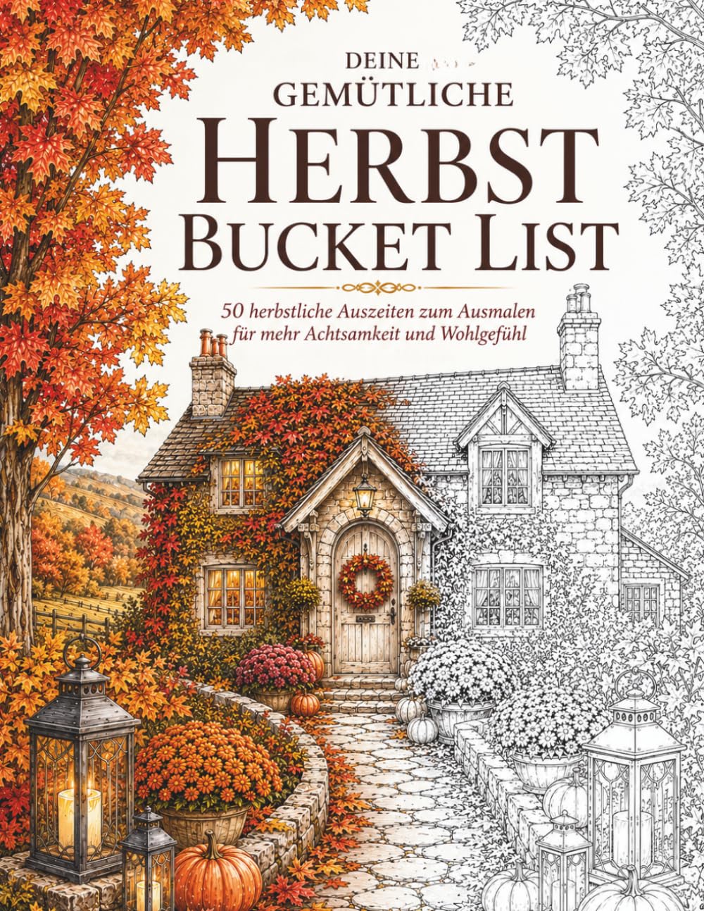 Deine gemütliche Herbst Bucket List: 50 gemütliche Herbstmomente zum Ausmalen – mit Basteln, Waldspaziergängen, Erntezeit, Hygge und herbstlichen ... zum Entspannen, Abschalten und Genießen)