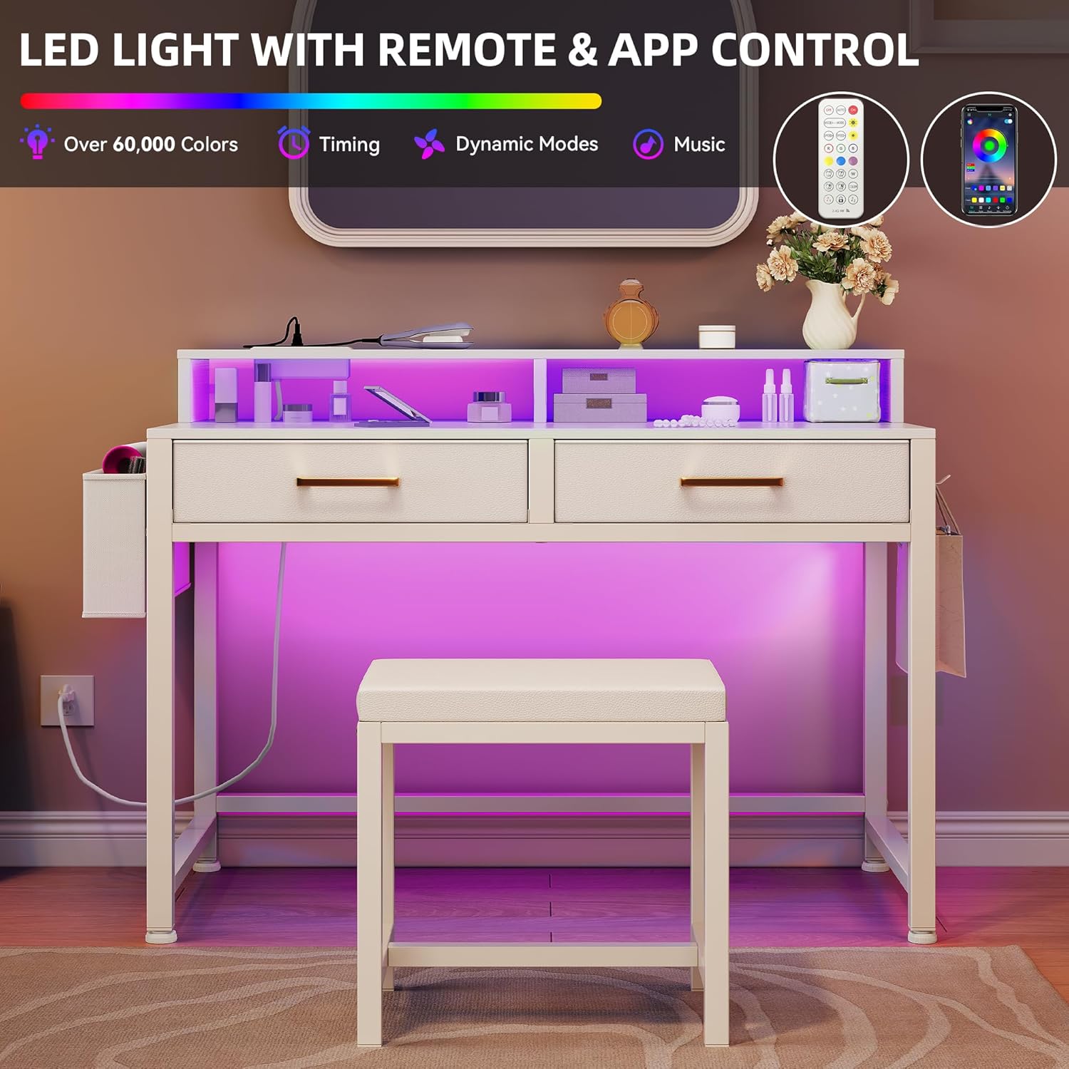 Image showing the LED light strip with remote and app control features