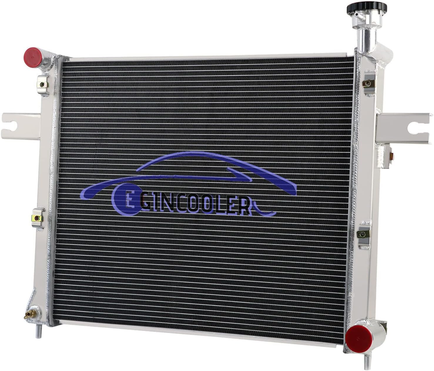4 Row Core Aluminium Radiator For 2006-2010 Jeep Grand Cherokee Commander 4.7L 3.7L 6.1L 2007 2008 2009