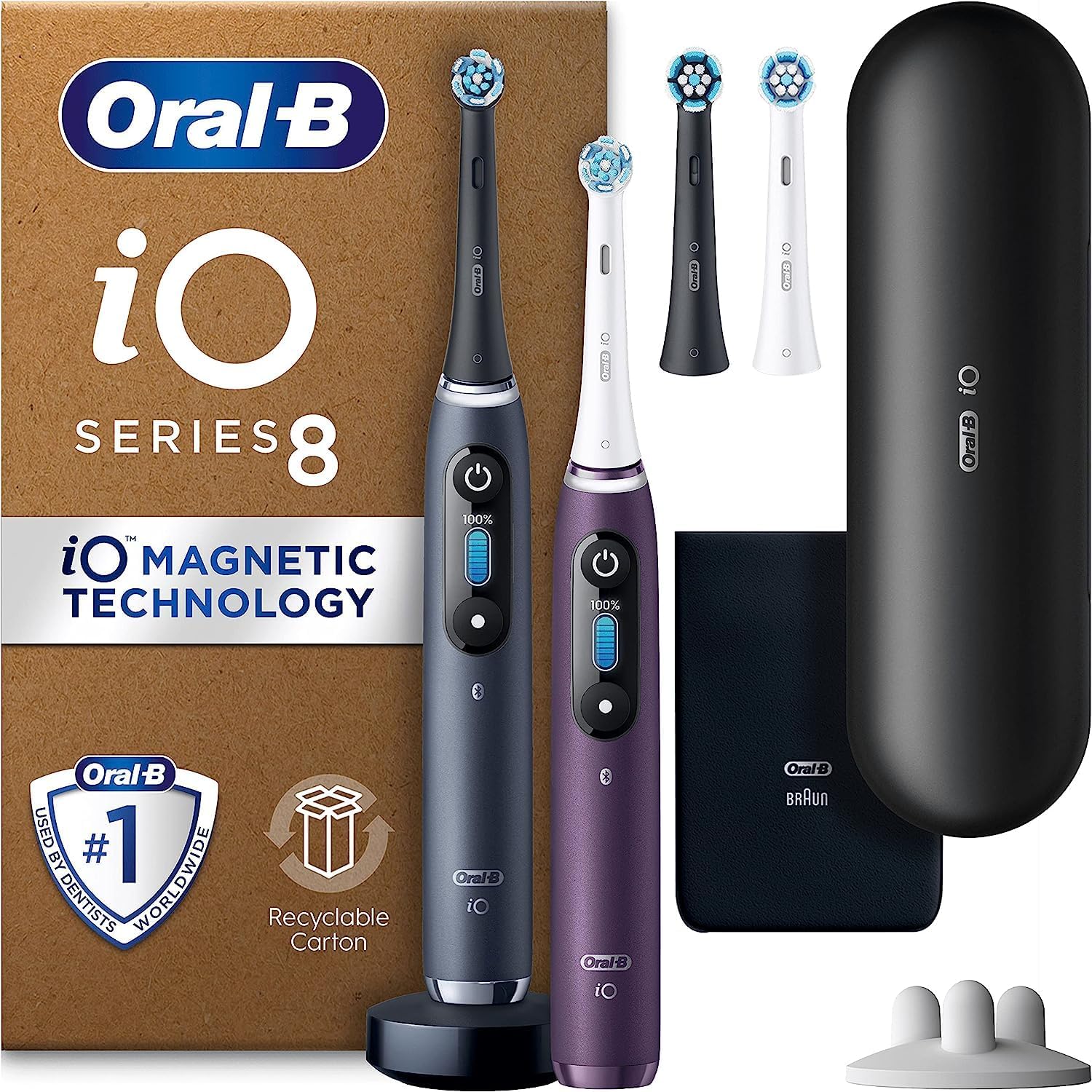 OralB iO8 2x Electric Toothbrushes, Gifts For Women / Men, App
