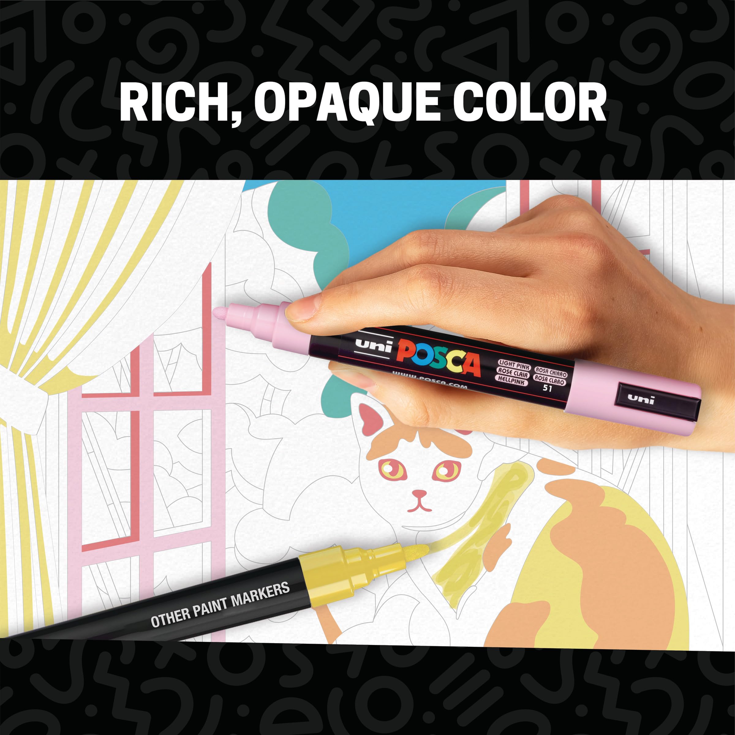 Amazon | Posca Exclusive 3Mと5M ペイントマーカー ギフトセット 22本