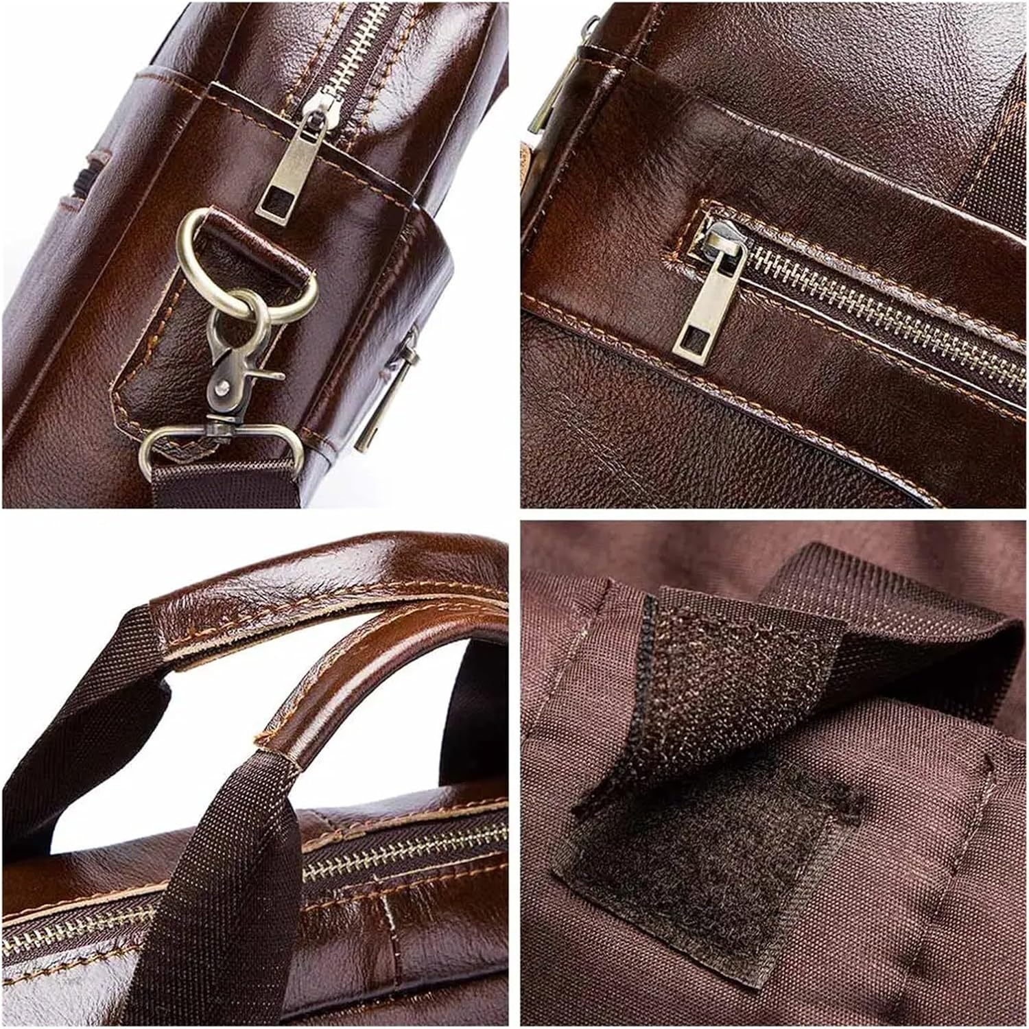 Briefcase Genuine Leahther Men Briefcase Portable Office Handbag For Laptop Bag Business Shoulder Bags