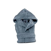 Caleffi - Accappatoio con Cappuccio Stripe - Avio XL/XXL - 100% Cotone